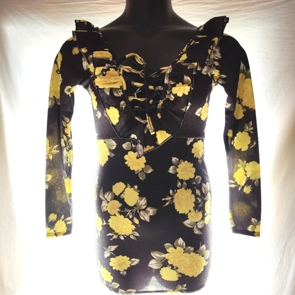 PRETTY Little Thing Ruffle Rose Dress NWT 😍 - Picture 12 of 13